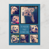 8枚の写真カスタムでフォトコラージュを作成する ポストカード (正面)