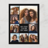 8枚の写真カスタムでフォトコラージュを作成する ポストカード (正面)