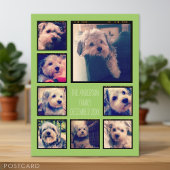 8枚の写真カスタムでフォトコラージュを作成する ポストカード