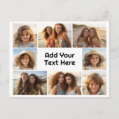 8枚の写真カスタムでフォトコラージュを作成する ポストカード (正面)