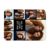 8枚の写真カスタムでフォトコラージュを作成する マグネット (横)