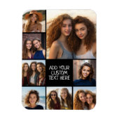 8枚の写真カスタムでフォトコラージュを作成する マグネット (縦)