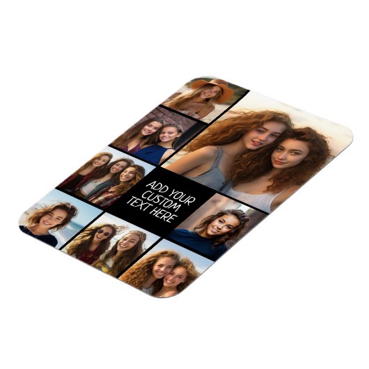 8枚の写真カスタムでフォトコラージュを作成する マグネット (左側)