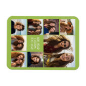 8枚の写真カスタムでフォトコラージュを作成する マグネット (横)