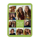 8枚の写真カスタムでフォトコラージュを作成する マグネット (縦)