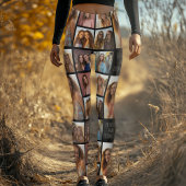 8枚の写真カスタムでフォトコラージュを作成する レギンス