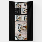 8枚の写真カスタムでフォトコラージュを作成する 横断幕 (縦)