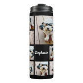 8枚の写真カスタム名でフォトコラージュを作成する タンブラー (正面)