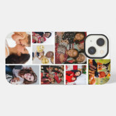 8枚の写真コラージュをカスタマイズ iPhoneケース (裏面横)