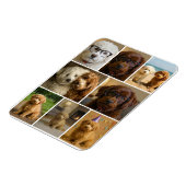8枚の写真コラージュ オーダーメイド マグネット (左側)