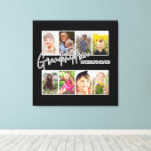 8枚の写真「孫たちが人生を壮大にする」 キャンバスプリント (インサイチュ (ウッドフロア))