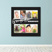 8枚の写真「孫たちが人生を壮大にする」 キャンバスプリント (インサイチュ (ウッドフロア))