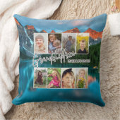 8枚の写真「孫たちが人生を壮大にする」 クッション (ブランケット)