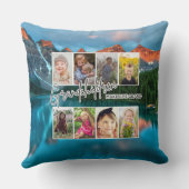 8枚の写真「孫たちが人生を壮大にする」 クッション (裏面)