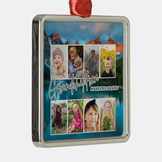 8枚の写真「孫たちが人生を壮大にする」 メタルオーナメント (右)