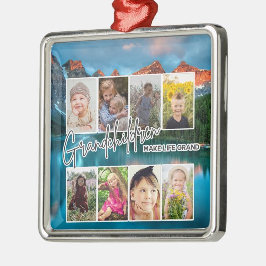8枚の写真「孫たちが人生を壮大にする」 メタルオーナメント (左)