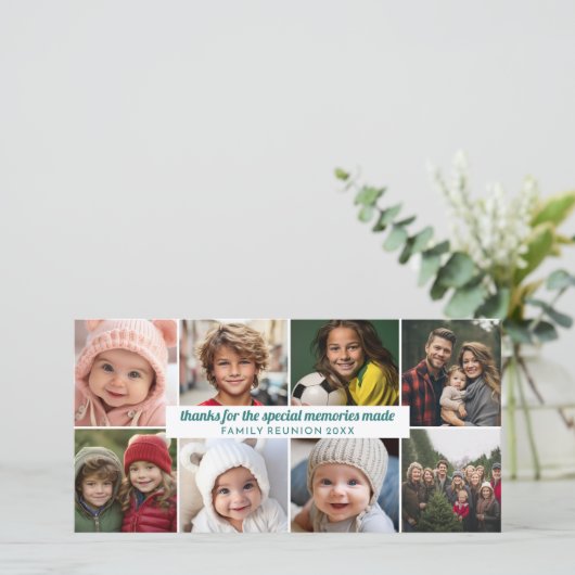 8枚の写真 – 家族懇親会Thank You Collage シーズンカード (スタンド正面)