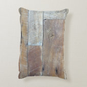 8枚の家族写真、木目調、DIY名前と年 アクセントクッション (裏面(縦))