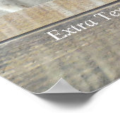 8枚の家族写真、木目調、DIY名前と年 ポスター (角)