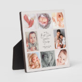 8枚の最高のパパだけがGrandpaに昇格 フォトプラーク (正面)