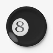 8枚の球の紙皿 ペーパープレート (正面)