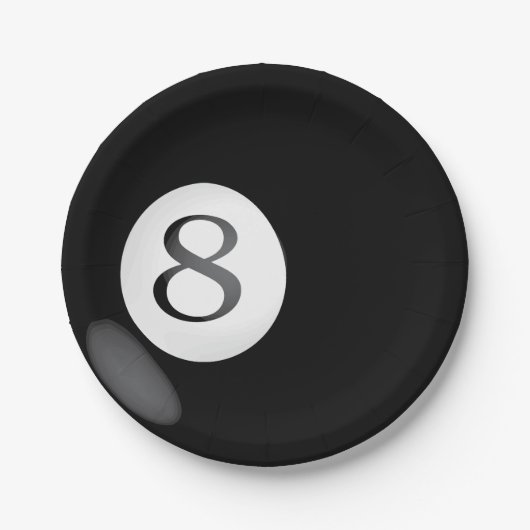 8枚の球の紙皿 ペーパープレート (正面)