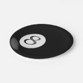 8枚の球の紙皿 ペーパープレート (アングル)