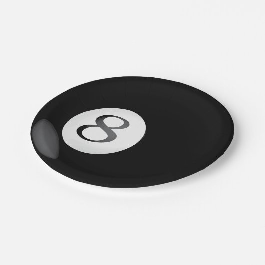 8枚の球の紙皿 ペーパープレート (アングル)