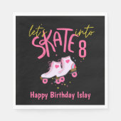 8枚の誕生日紙ナプキンに滑ろう スタンダードランチョンナプキン (正面)
