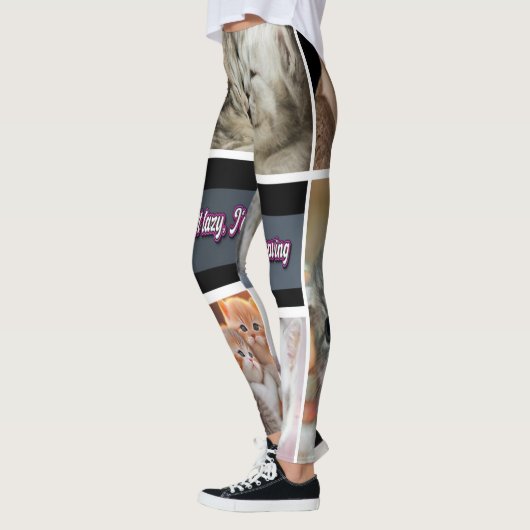 8枚カスタムの写真とコラージュレギンス レギンス (左)