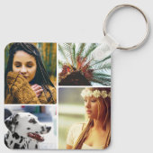 8枚フォトダブルサイドメタル丸キーチェーン キーホルダー (裏面)