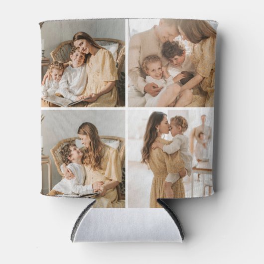 8枚モダンのコラージュ 缶クーラー (正面)