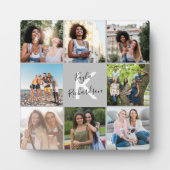 8枚モノグラムののフォトグリッドコラージュ大学院プラーク フォトプラーク (正面)