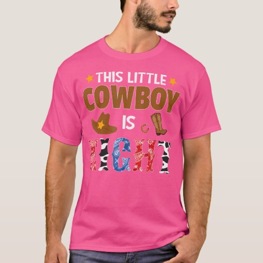 8歳のカウボーイ 8歳の誕生日パーティー ウェスタンR Tシャツ (正面)