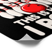 8歳のボーリングパーティー8番目の誕生日は私のロール ポスター (角)