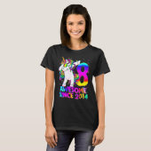 8歳のユニコーン ダビング 8歳の誕生日 女子 ユニコーン Tシャツ (正面フル)