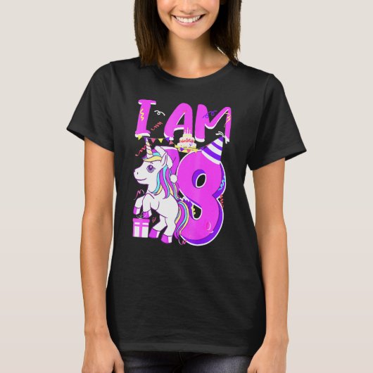 8歳の女の子の誕生日におすすめのキュートなトップス Tシャツ (正面)