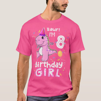 8歳の恐竜誕生日8th Tレックスディノ8 Tシャツ