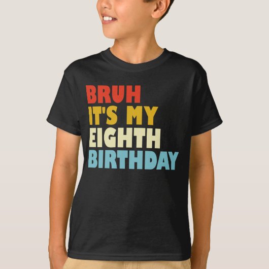 8歳の私の誕生日おもしろい8歳 Tシャツ (正面)