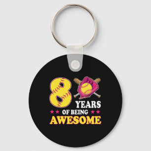 8歳の誕生日おめでとう!すてきなソフトガール キーホルダー