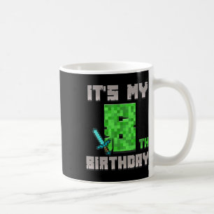 8歳の誕生日おめでとう ゲーマー ピクセルデザイン 誕生日ボーイTシャツ コーヒーマグカップ