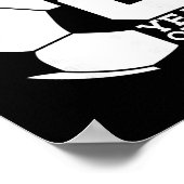 8歳の誕生日おめでとう サッカー好きな子供へ ポスター (角)