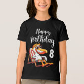 8歳の誕生日おめでとう トライブレンドTシャツ (正面)