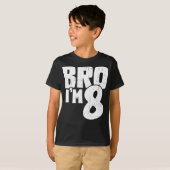 8歳の誕生日おめでとうTシャツ Tシャツ (正面フル)