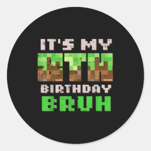 8歳の誕生日だってさ Xel Gamer 8歳の誕生日 ゲーム ラウンドシール