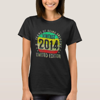 8歳の誕生日を祝おう 面白い ヴィンテージ 2014 限定 Tシャツ