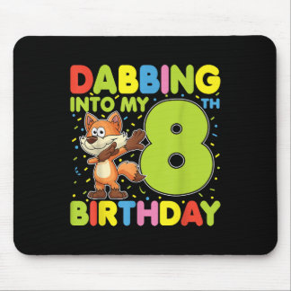 8歳の誕生日を迎えるダビング キツネ8歳の男の子 女の子 B マウスパッド