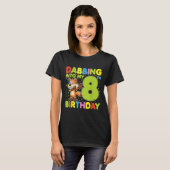 8歳の誕生日を迎えるダビング・フォックス・エイト歳B Tシャツ (正面フル)