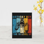 8歳の誕生日男の子8時間レベル上げ8番目のBir カード (黄色い花)