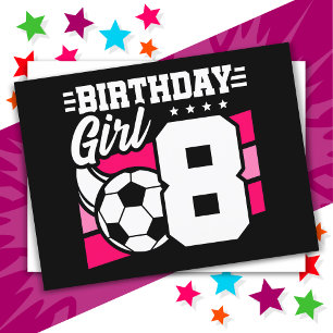 8歳の誕生日 サッカー パーティー 女の子 8歳の誕生日 ポストカード